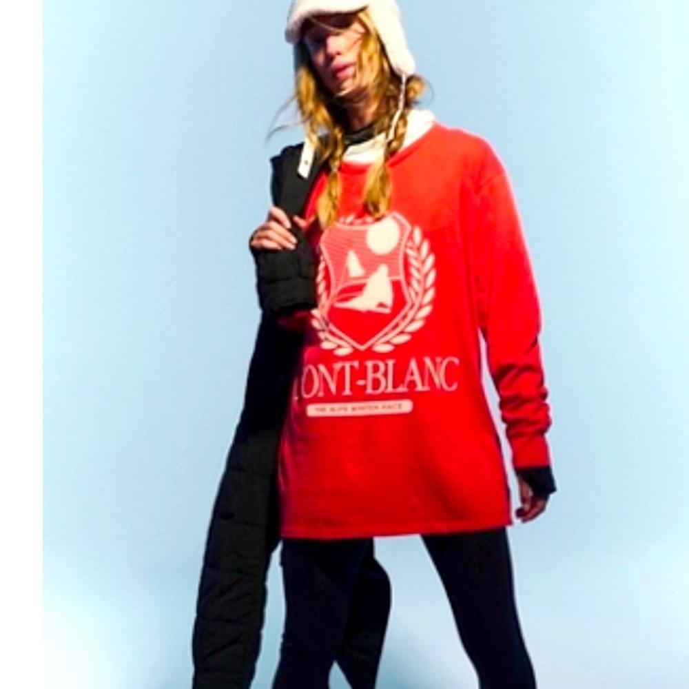 Original Retro Brand Mont Blanc Graphic Ski sweatshirt free people spring casual